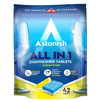 Tablete pentru Masina de Spalat Vase All in 1, Astonish, 42 Bucati