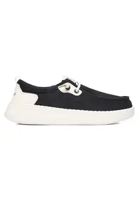 Pantofi sport dama negru - textil - varf rotund -
