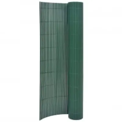 vidaXL Gard pentru grădină cu 2 fețe, verde, 90x400 cm