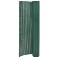 vidaXL Gard pentru grădină cu 2 fețe, verde, 90x400 cm