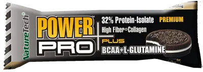Baton energizant cu biscuiti si frisca Power Pro Plus, 80g, Nature Tech