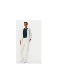 Pantaloni de trening pentru femei - 305549587 - material sintetic - alb -