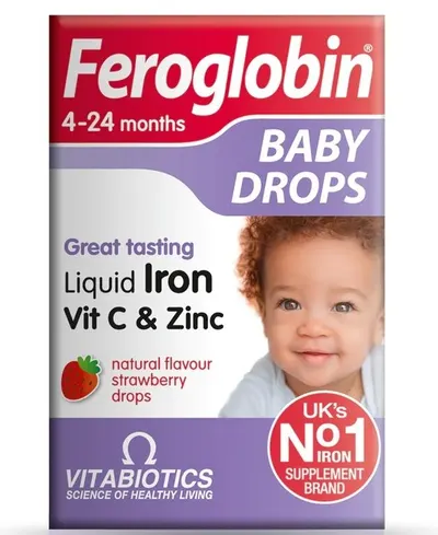 Feroglobin Picături, căpșuni, 30 ml, Vitabiotics