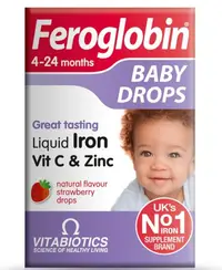 Feroglobin Picături, căpșuni, 30 ml, Vitabiotics