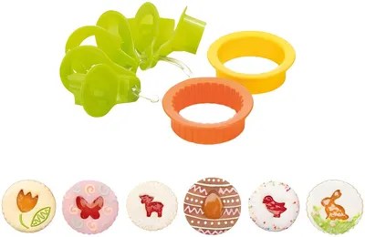 Set de forme pentru prăjituri Tescoma - Delicia, 8 piese , Paşti