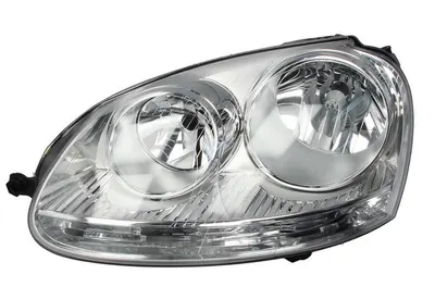 Far stanga potrivit VW GOLF 5, JETTA III - (H7, reglaj electric, cu motoras, fundal cromat)