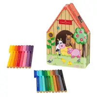 Set Cadou 18 Carioci Colorate Ferma Animalelor Faber-Castell
