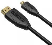 Cablu Vention - VAA-D03-B150, micro HDMI/HDMI, 1.5m, negru