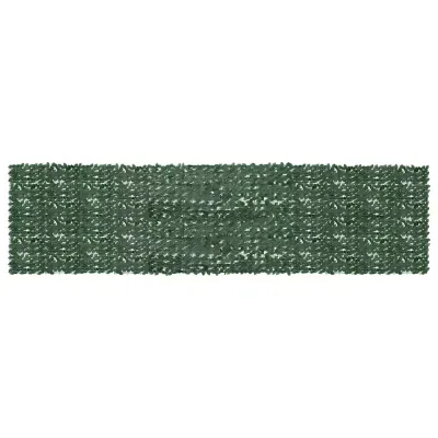vidaXL Paravan de balcon, frunze verde închis, 600x150 cm