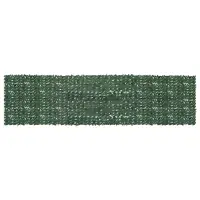 vidaXL Paravan de balcon, frunze verde închis, 600x150 cm
