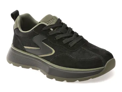 Pantofi sport GRYXX negri, 160723, din piele naturala