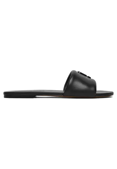 Papuci dama - piele naturala - negru