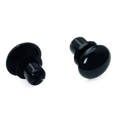 Fixing pin; 6 mm Ø, for 1.0 … 2.5 mm mounting plates; Plastic; black