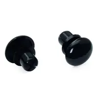 Fixing pin; 6 mm Ø, for 1.0 … 2.5 mm mounting plates; Plastic; black
