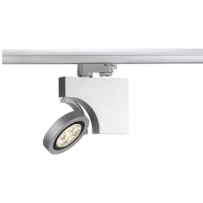 DOME LED spot 6x3W,warm white,w.3-ph-adapter,silver housing