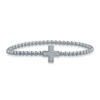 Bratara din aur alb cu diamante de 0.24ct