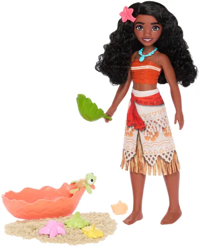 Păpuşă Disney Princess - Vaiana, cu un animal de companie, 27 cm