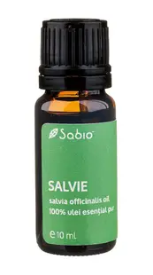 Ulei esential pur de salvie (salvia officinalis), 10ml, Sabio