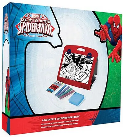 Set de colorat IMC Toys - Spider-Man, cu scândură