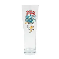 Pahar bere, 500 ml, mesaj funny “Berea nu te îngrașă, berea te hrănește!”