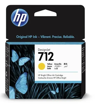 Cartuș de cerneală HP - 712, pentru DesignJet T230/T630/T650, Yellow