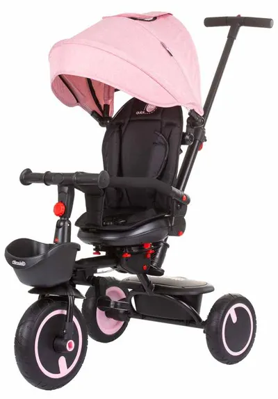 Tricicleta pliabilă Chipolino - Quick Fold, 360°, roz