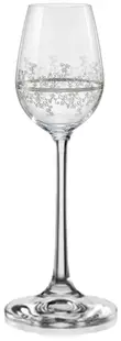 Pahare de brandy din cristal Bohemia Crystalex - Viola Platinum, 6 buc., 60 ml