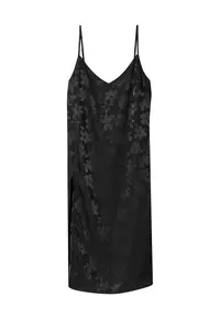 Camasa de noapte poliester negru