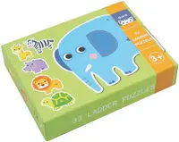 Set puzzle Andreu Toys - Animale din padure, 6 piese, 33 piese