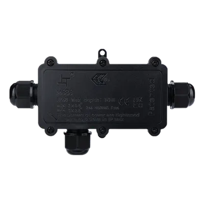 Elmark Junction Box 3 Entry 450vac 24a, Ip68
