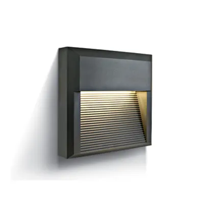 Lena Q2 LED 8W, 350lm, 3000K, 230V, IP65, antracit