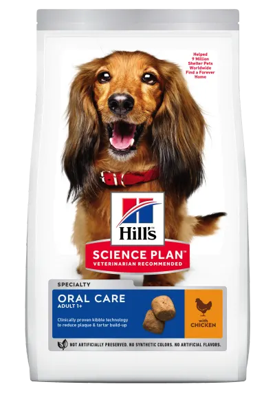 Hrana uscata caini, Hill's Science Plan Canine Adult Oral Care Chicken, 2 kg