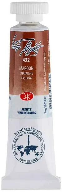 Vopsea pentru acuarelă Nevskaya Palitra Leningrad White Nights - 357, Maroon, 10 ml