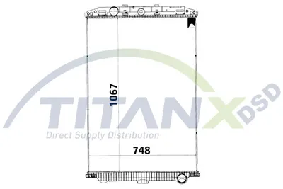 Radiator racire motor (fara rama) potrivit DAF XF 105 MX300 MX340 MX375 10.05