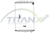 Radiator racire motor (fara rama) potrivit DAF XF 105 MX300 MX340 MX375 10.05