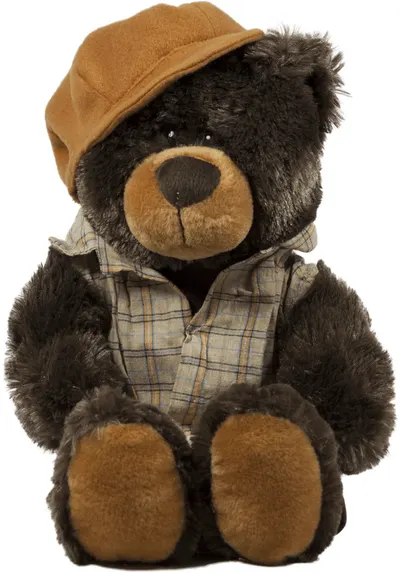 Jucărie de pluș Amek Toys - Ursuleț de pluș cu haine de iarnă, 28 cm
