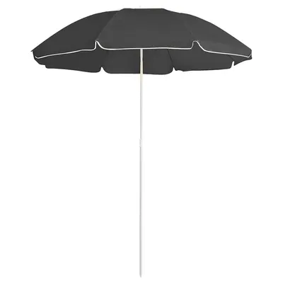 vidaXL Umbrelă de soare de grădină, stâlp din oțel, antracit, 180 cm