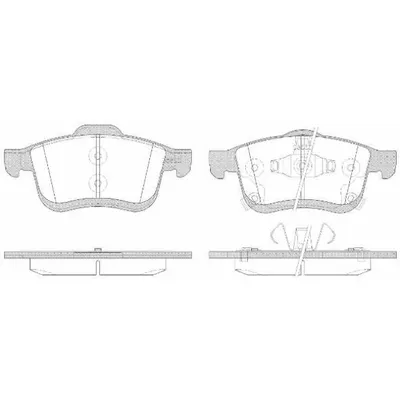 Set placute frana, frana disc REMSA 1183.42