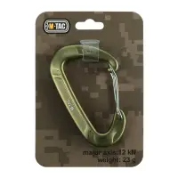 Carabiniera M-TAC Utility 12 kN – Aluminiu D-Shape - ARMY OLIVE