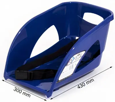 Spatar din plastic pentru sanie Moni - Bullet, albastru
