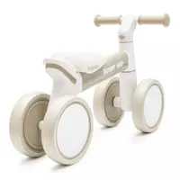 Ride On fara pedale cu cadru usor din aluminiu,ghidon reglabil,roti EVA,sezut moale si limitator directie de siguranta Baby Mix Bunny Hop Grey