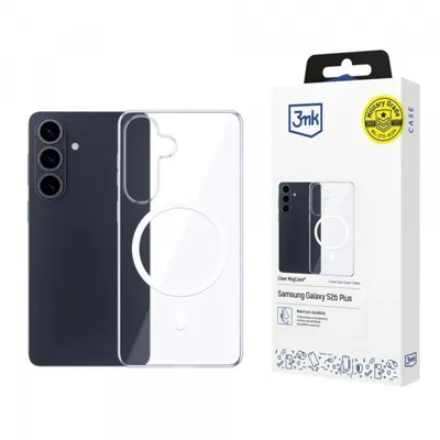 Husa MagSafe pentru Samsung Galaxy S26 S942, 3MK, Clear MagCase, Transparenta