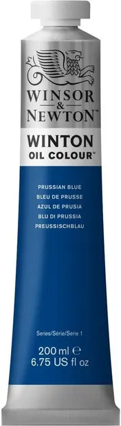 Vopsea de ulei Winsor & Newton Winton Winton - Prussian Blue, 200 ml