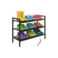 Raft depozitare incaltaminte, 3 niveluri, sarcina totala 90 kg, 58.5x79x30 cm