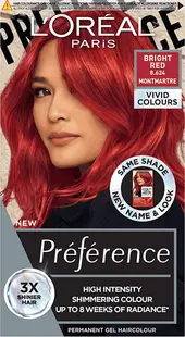L'Oréal Préférence Vopsea de păr Vivid Colors, 8.624 Bright Red