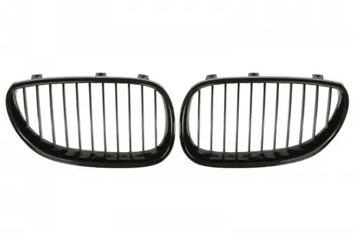 Grila fata Dreapta Stanga (negru negru lucios) potrivit BMW 5 (E60), 5 (E61) 2.0-5.0 12.01-12.10 07.03-12.10