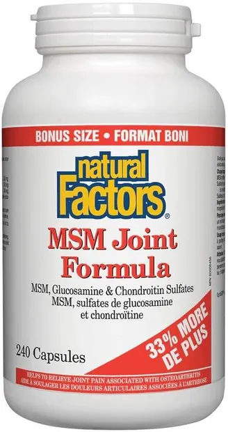 MSM Joint Formula, 240 capsule, Natural Factors