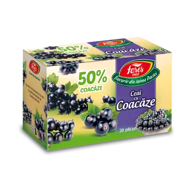 Ceai coacaze, 20 plicuri, Fares