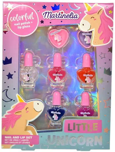 Set cosmetic pentru copii Martinelia - Little Unicorn, 7 piese