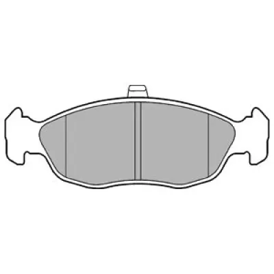 Set placute frana, frana disc DELPHI LP1597